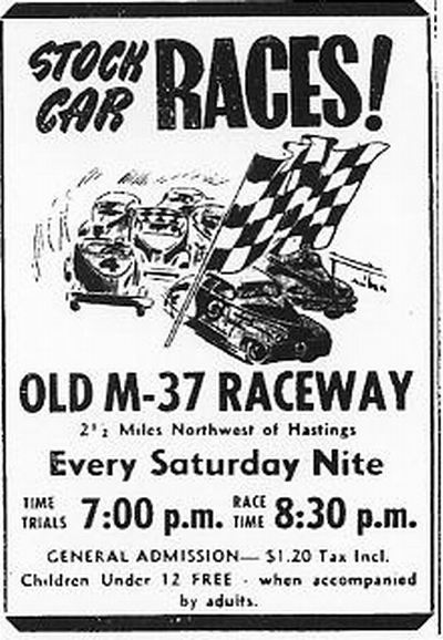 Hastings Motor Speedway - Ad From 1952 From Ron Gross (newer photo)